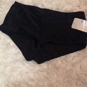 Never worn high-waisted swim bottoms